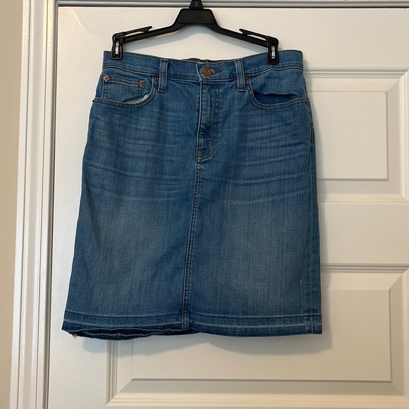 J. Crew Skirts J Crew Jean Skirt Poshmark